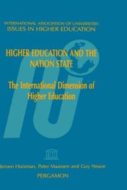 Higher education and the nation state : the international dimension of higher education