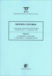 Motion control (MC'98) : a proceedings volume from the IFAC Workshop, Grenoble, France, 21-23 September 1998