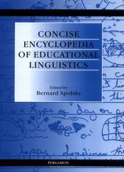 Cover of: Concise encyclopedia of educational linguistics