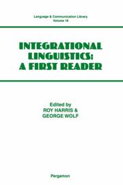 Integrational linguistics : a first reader