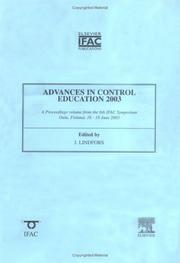 Advances in control education 2003 (ACE 2003) : a proceedings volume from the 6th IFAC Symposium, Oulu, Finland, 16-18 June 2003