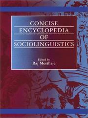 Cover of: Concise encyclopedia of sociolinguistics