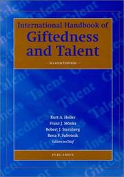 Cover of: International Handbook of Giftedness and Talent