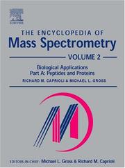 Cover of: The Encyclopedia of Mass Spectrometry |
