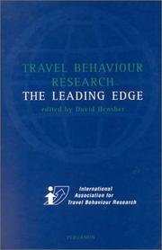 Travel behaviour research : the leading edge