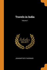 Cover of: Travels in India; Volume 1