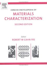 Cover of: Concise Encyclopedia of Materials Characterization, Second Edition: 2nd Edition (Advances in Materials Science and Engineering)