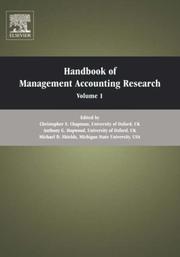 Cover of: Handbooks of Management Accounting Research, Volume 1 (Handbooks of Management Accounting Research) by 