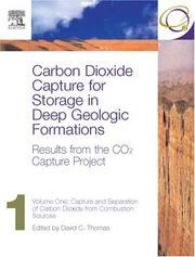 Cover of: Carbon Dioxide Capture for Storage in Deep Geologic Formations - Results from the CO² Capture Project |