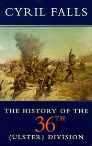 Cover of: A History of the 36th (Ulster) Division