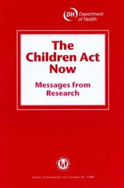 The Children Act now : messages from research