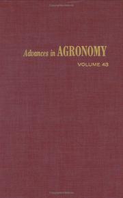 Cover of: Advances in Agronomy, Vol. 43 | N. C. Brady