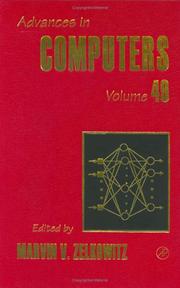 Advances in Computers, Volume 49 (Advances in Computers) by Marvin V. Zelkowitz, Marshall C. Yovits