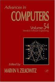 Cover of: Advances in Computers, Volume 54 (Advances in Computers)