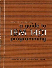 Cover of: A guide to IBM 1401 programming.