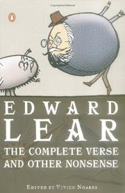 The complete verse and other nonsense by Edward Lear