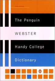Cover of: The Penguin Webster Handy College Dictionary: Third Edition