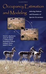 Cover of: Occupancy Estimation and Modeling by Darryl I. MacKenzie, James D. Nichols, J. Andrew Royle, Kenneth H. Pollock, Larissa L. Bailey, James E. Hines
