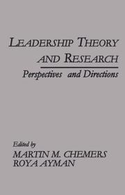 Leadership theory and research : perspectives and directions