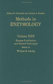 Enzyme purification and related techniques by William B. Jakoby