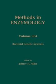 Cover of: Bacterial Genetic Systems, Volume 204 (Methods in Enzymology)