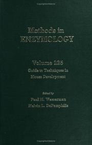 Cover of: Methods in Enzymology, Volume 225: Guide to Techniques in Mouse Development (Methods in Enzymology)