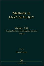 Cover of: Oxygen Radicals in Biological Systems, Pt D (Methods in Enzymology)