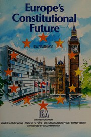 Cover of: Europe's Constitutional Future