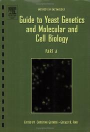 Cover of: Guide to Yeast Genetics and Molecular Biology, Part A, Volume 194 (Methods in Enzymology Series, 194)