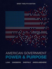 Cover of: American government: power and purpose