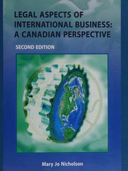 Legal aspects of international business by Mary Jo Nicholson