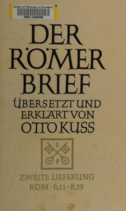 Cover of: Der Römerbrief