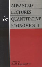 Advanced lectures in quantitative economics. 2