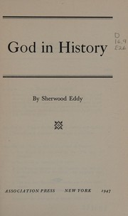 Cover of: God in history by Sherwood Eddy