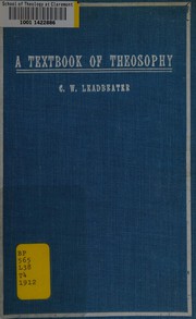 Cover of: A textbook of theosophy