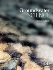 Cover of: Groundwater science by Charles R. Fitts