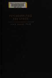 Cover of: Psychoanalysis and ethics.