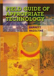 Cover of: Field Guide of Appropriate Technology