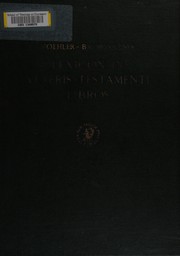 Cover of: Lexicon in Veteris Testamenti libros