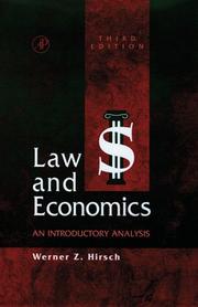 Law and economics : an introductory analysis