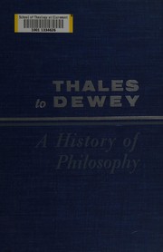 Thales to Dewey by Gordon Haddon Clark
