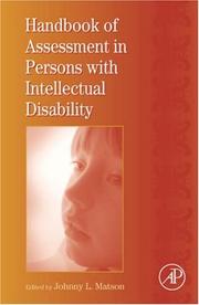 Handbook of assessment in persons with intellectual disability