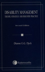 Disability management by Dianne E. G. Dyck