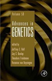 Cover of: Advances in Genetics, Volume 58 (Advances in Genetics) (Advances in Genetics)