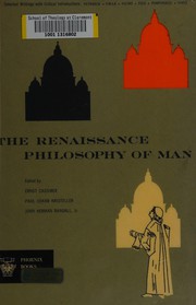 Cover of: The Renaissance philosophy of man ...
