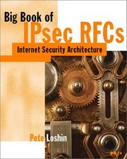 Cover of: Big book of IPsec RFCs