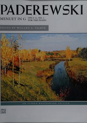 Cover of: Menuet in g, op. 14, no. 1: sheet