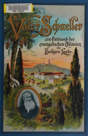 Cover of: Vater Schneller: Ein Patriarch der Evangelischen Mission im Heiligen Lande