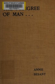 Cover of: The pedigree of man by Annie Wood Besant