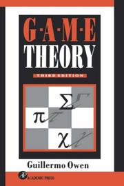 Cover of: Game theory by Guillermo Owen